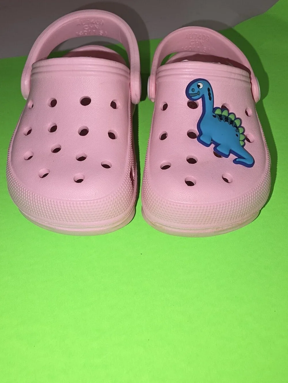 Kids Lightweight Pink Garden Clog with Adjustable Heel Strap